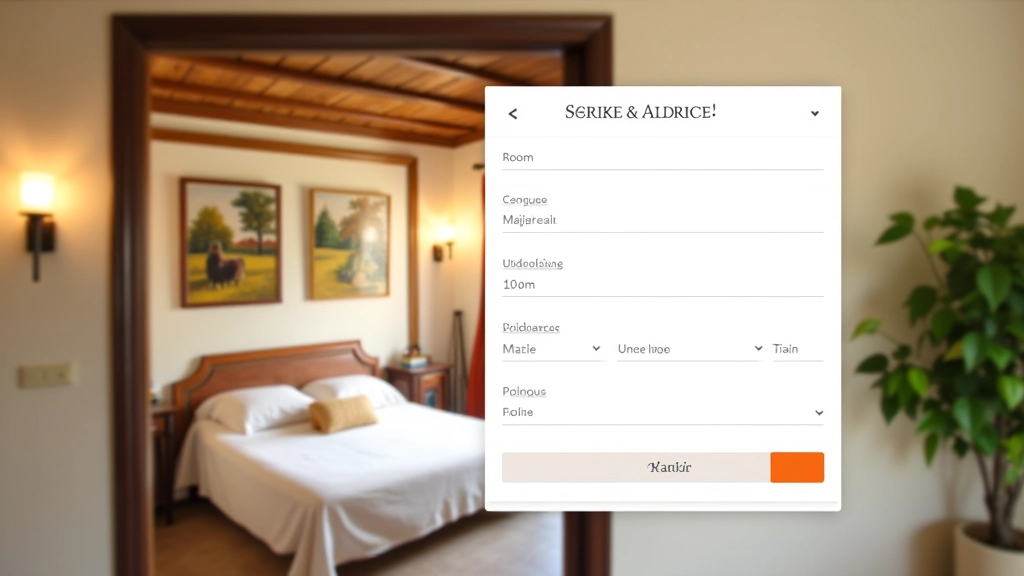 Interfaccia di prenotazione moderna per agriturismo
